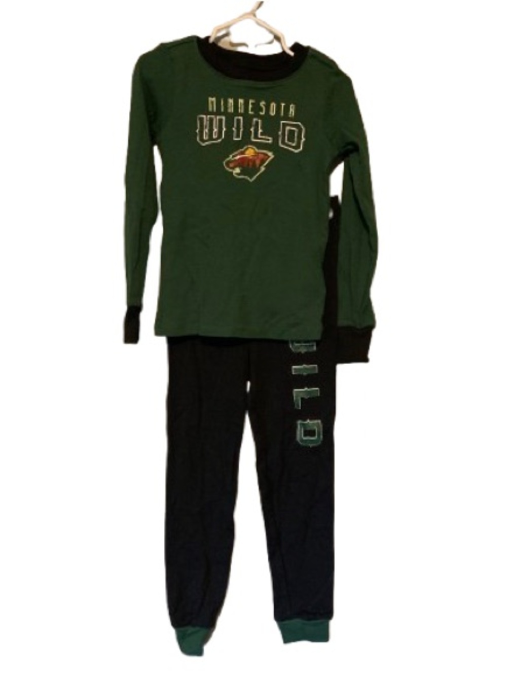NWT. NHL Minnesota Wild Kids Pajama Set
